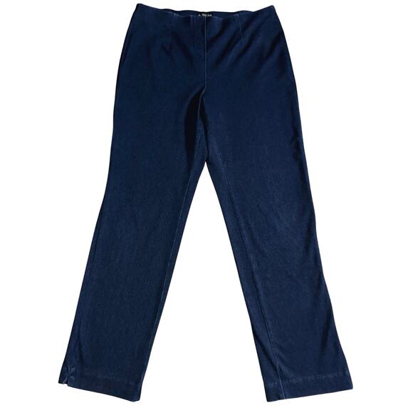 Holland Ave Sammy Denim Ankle Pants 14 (30x28.5) Dark Wash Straight Leg Pull On - Picture 1 of 9